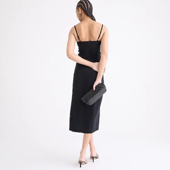 J. Crew Invite sheath dress in crepe BD507 Black 10 LBD - Picture 4 of 9